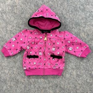 Tokidoki Bambino Hoodie Pink Graphic  Size 3-6 Months Full Zip